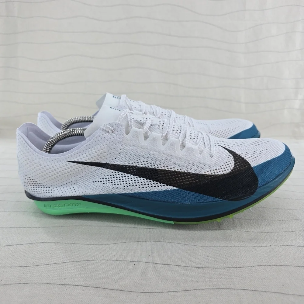 New Mens Nike ZoomX Dragonfly 2 Elite White Teal Cleats FZ9315-102 Sz 12.5 NEW